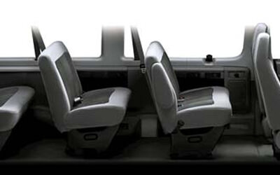  inside one of our 10 passengers van rentals